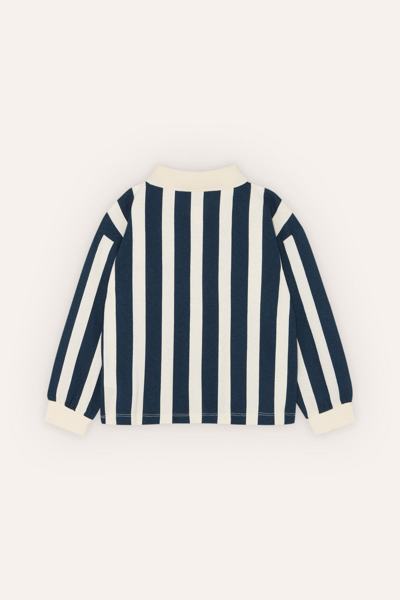 the campamentoカンパメント | Blue Stripe Long Sleeve Shirt