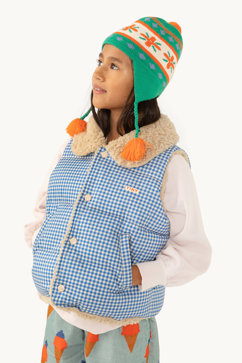 TinyCottonsタイニーコットンズ | VICHY padded vest