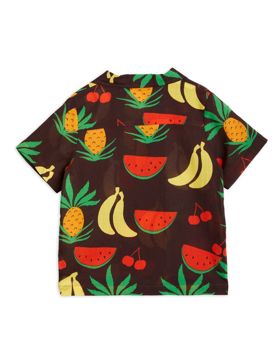 MiniRodiniミニロディーニ Fruits aop woven ss shirt半袖シャツ – kehare