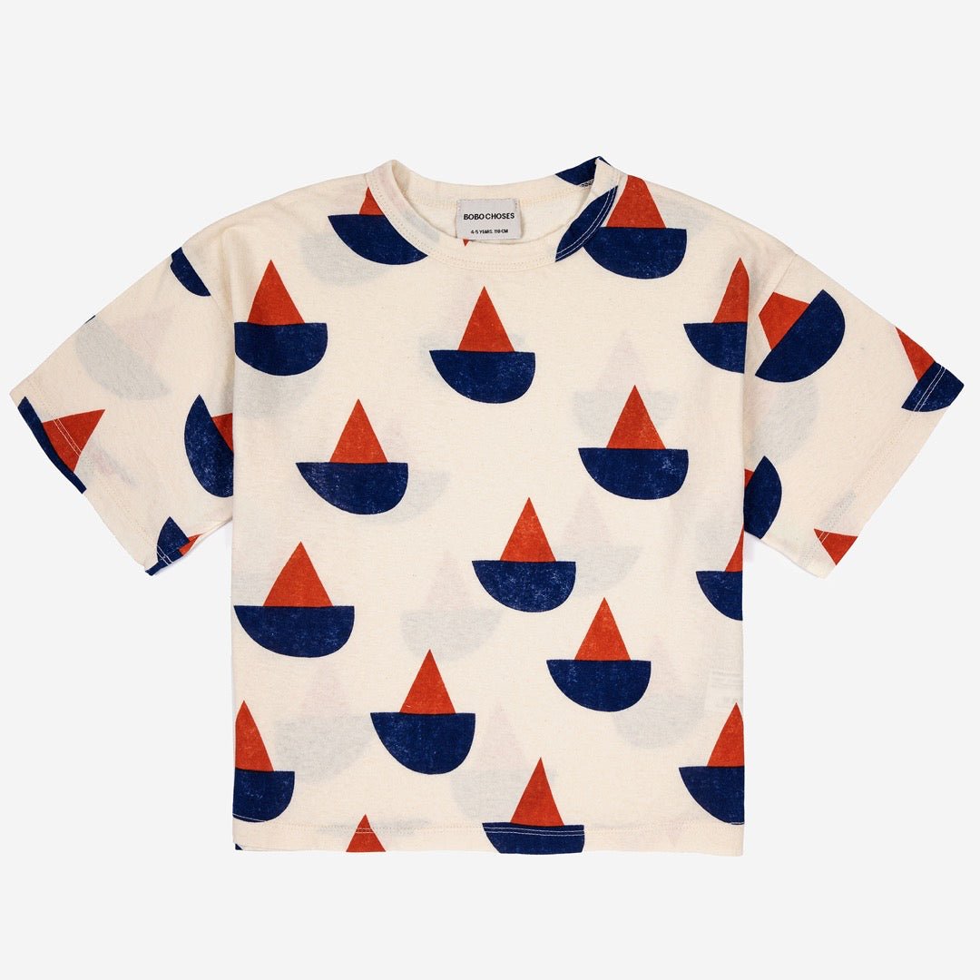 BOBO CHOSES Sail Boat short sleeve T